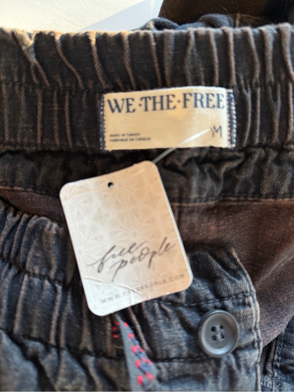 We The Free Black Cargo Pants with Drawstring | NWT | Medium - Picture 3 of 4